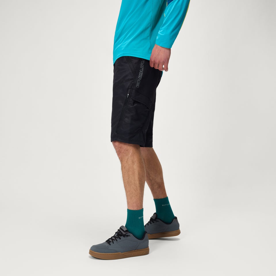 Hummvee Short mit Innenhose für Herren - Camouflage-Dunkel