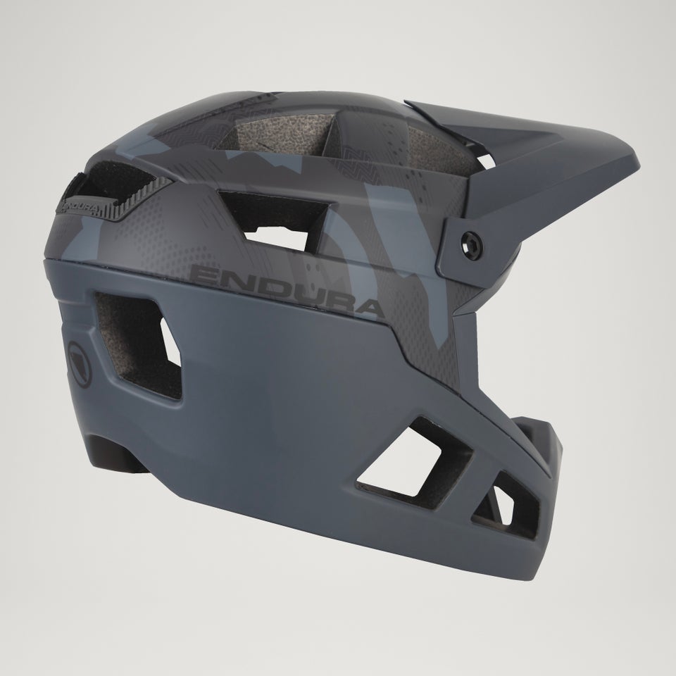 Endura SingleTrack Youth Full Face Helmet - Grey