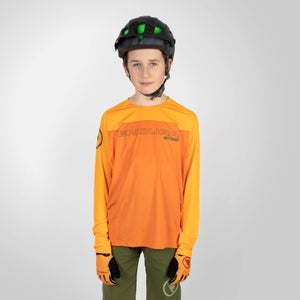 Kids MT500 Burner L/S Jersey - Tangerine - 9-10yrs