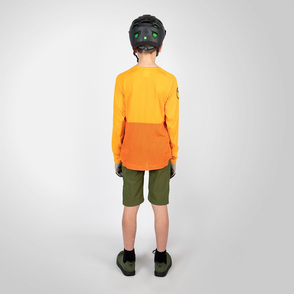 Kids MT500 Burner L/S Jersey - Tangerine