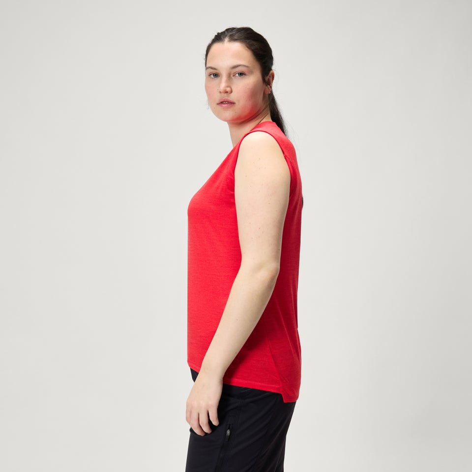 Women's SingleTrack Tank Top - Pomegranate