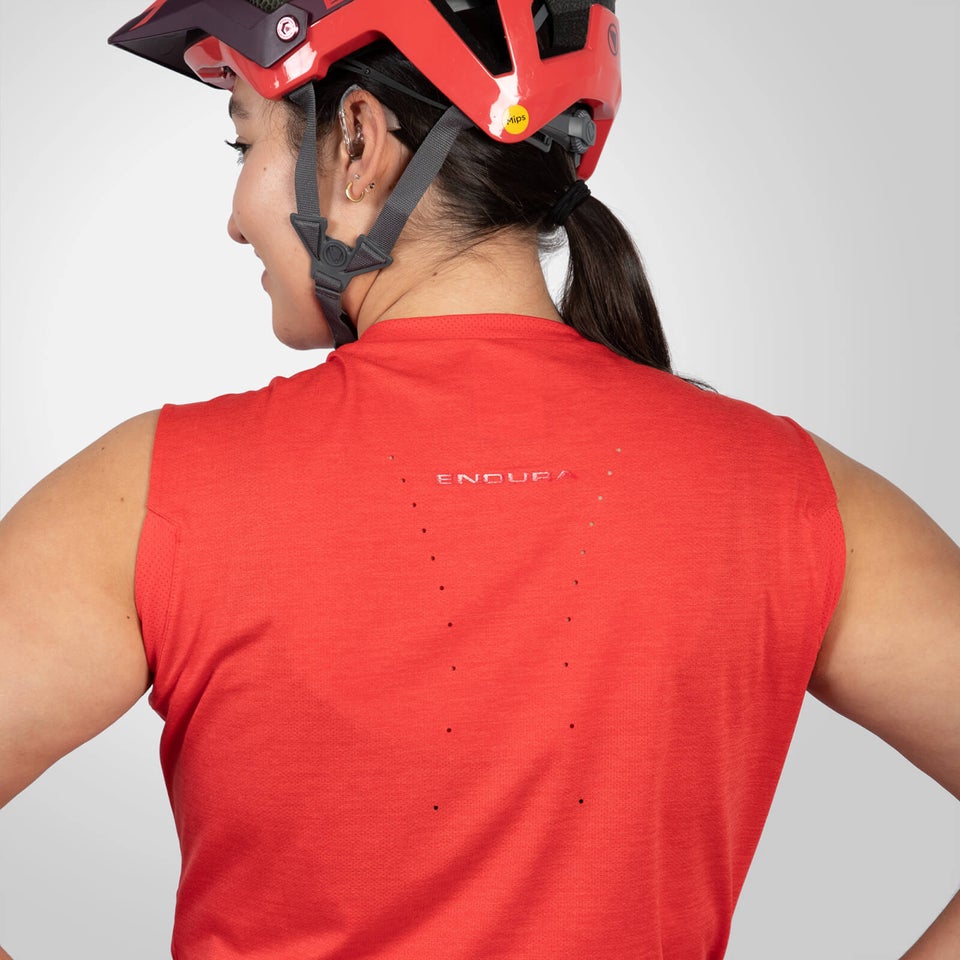 SingleTrack Tanktop für Damen - Granatapfel