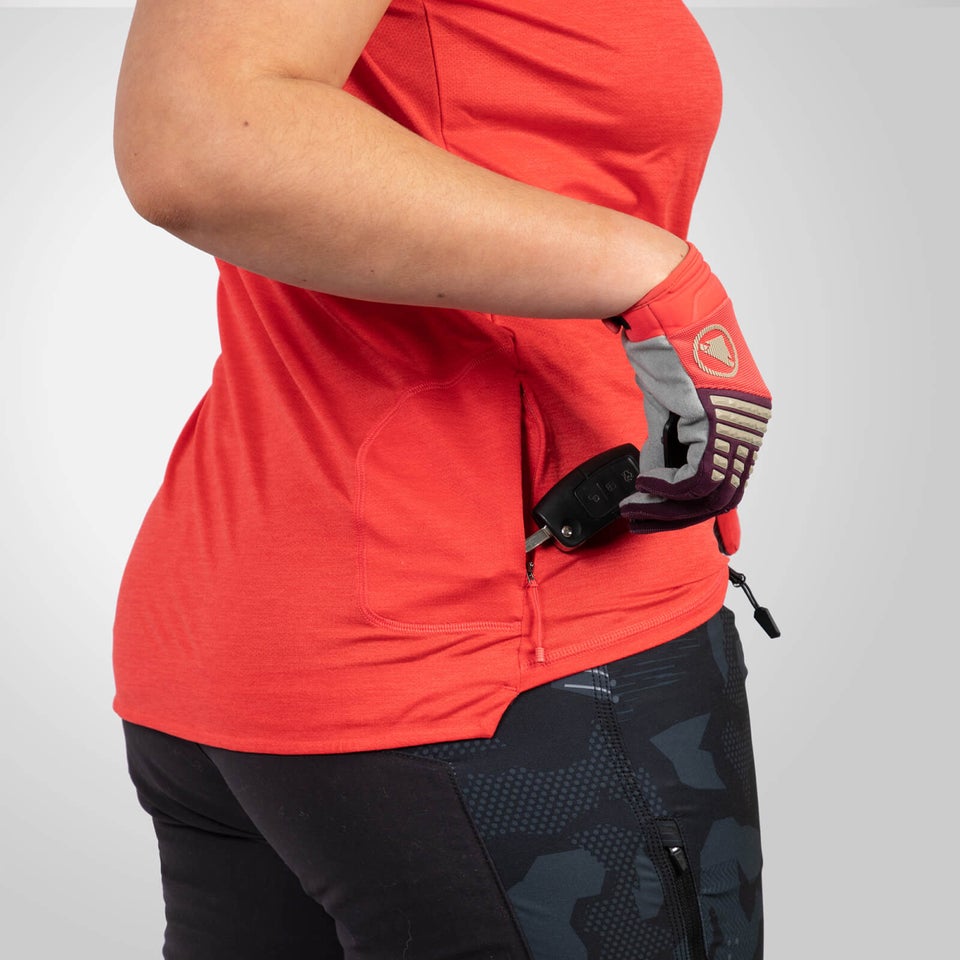 SingleTrack Tanktop für Damen - Granatapfel