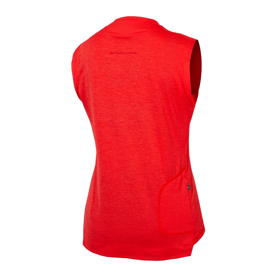 SingleTrack Tanktop für Damen - Granatapfel