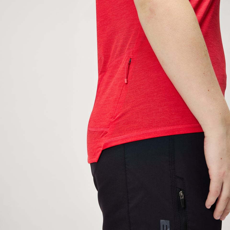 Women's SingleTrack Tank Top - Pomegranate