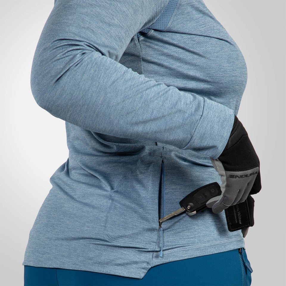 Women's SingleTrack L/S Jersey - Blue Steel