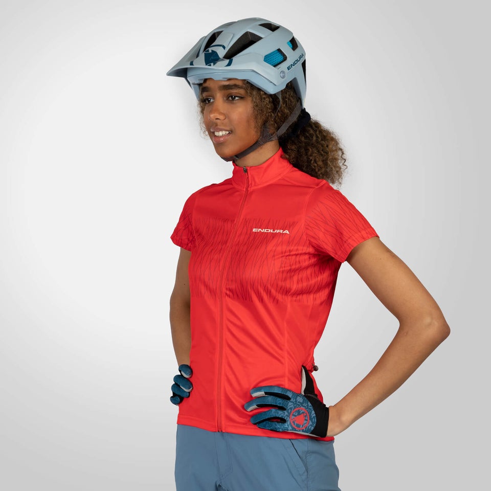 Hummvee Ray Trikot (kurzarm) für Damen - Granatapfel