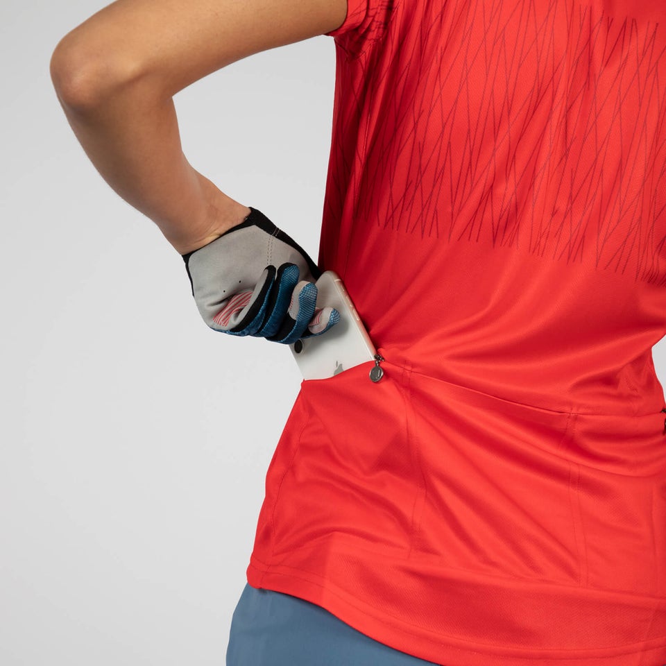 Hummvee Ray Trikot (kurzarm) für Damen - Granatapfel