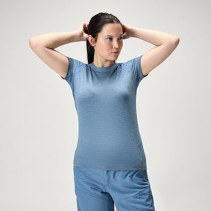 SingleTrack Trikot (kurzarm) für Damen - Stahlblau - XL