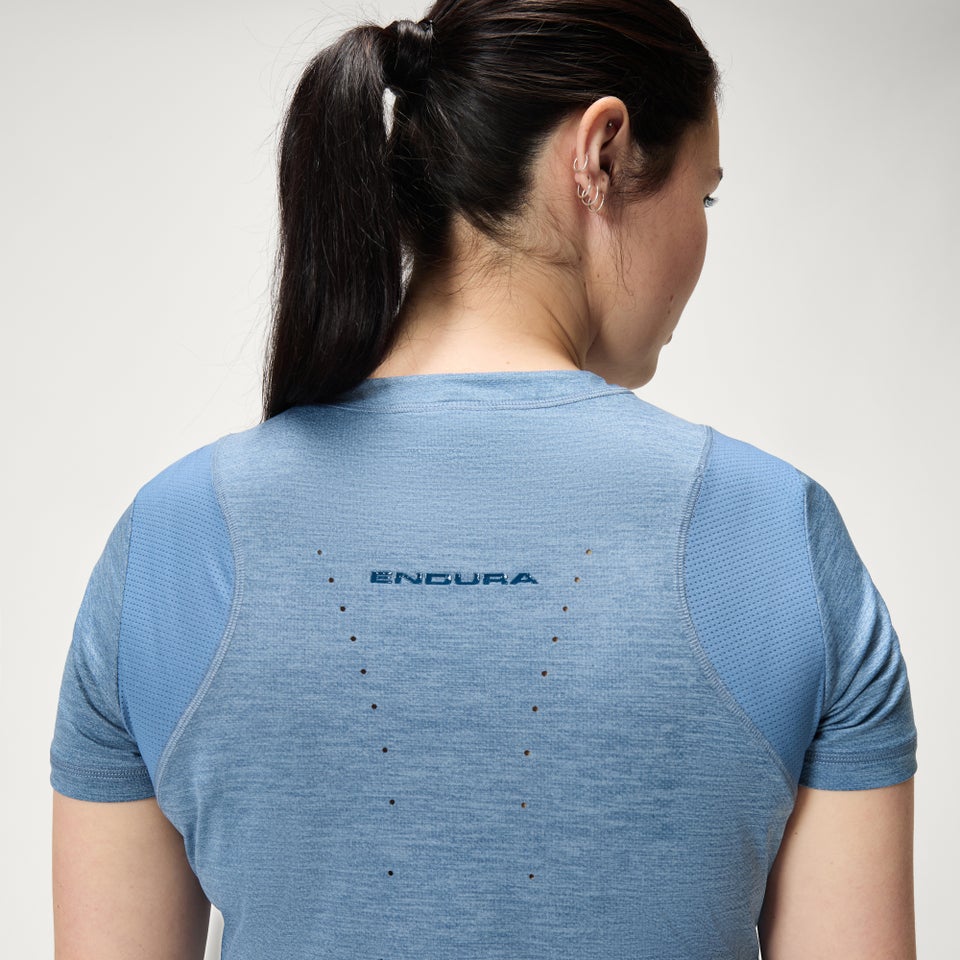 SingleTrack Trikot (kurzarm) für Damen - Stahlblau