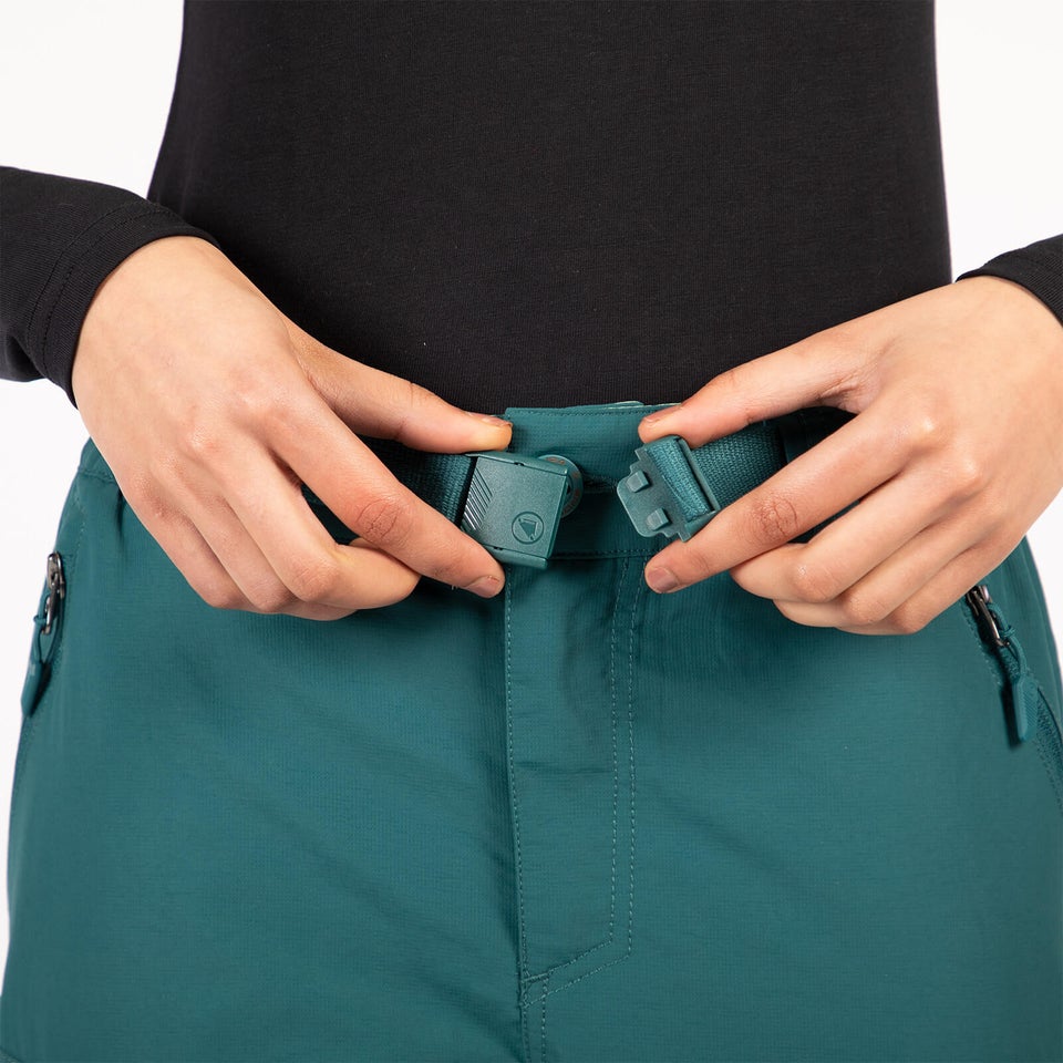 Women's Hummvee 3/4 Shorts (With Liner) - Deep Teal