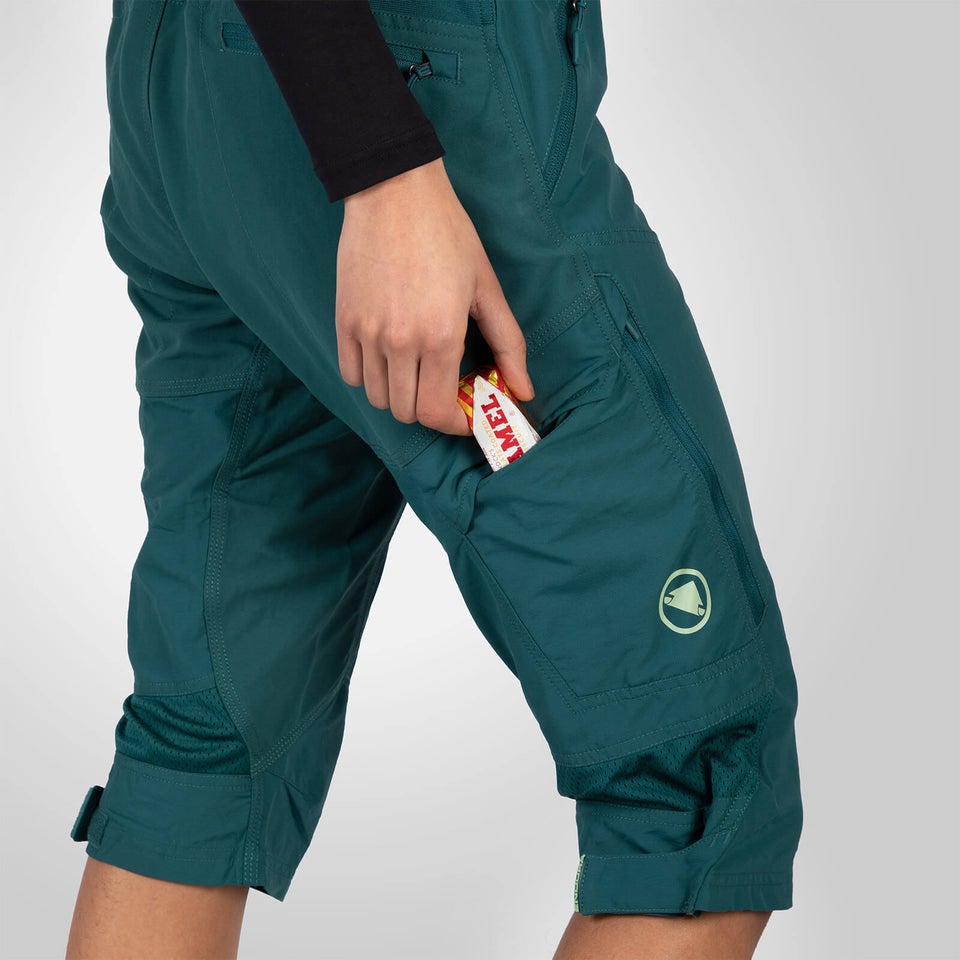 Women's Hummvee 3/4 Shorts (With Liner) - Deep Teal