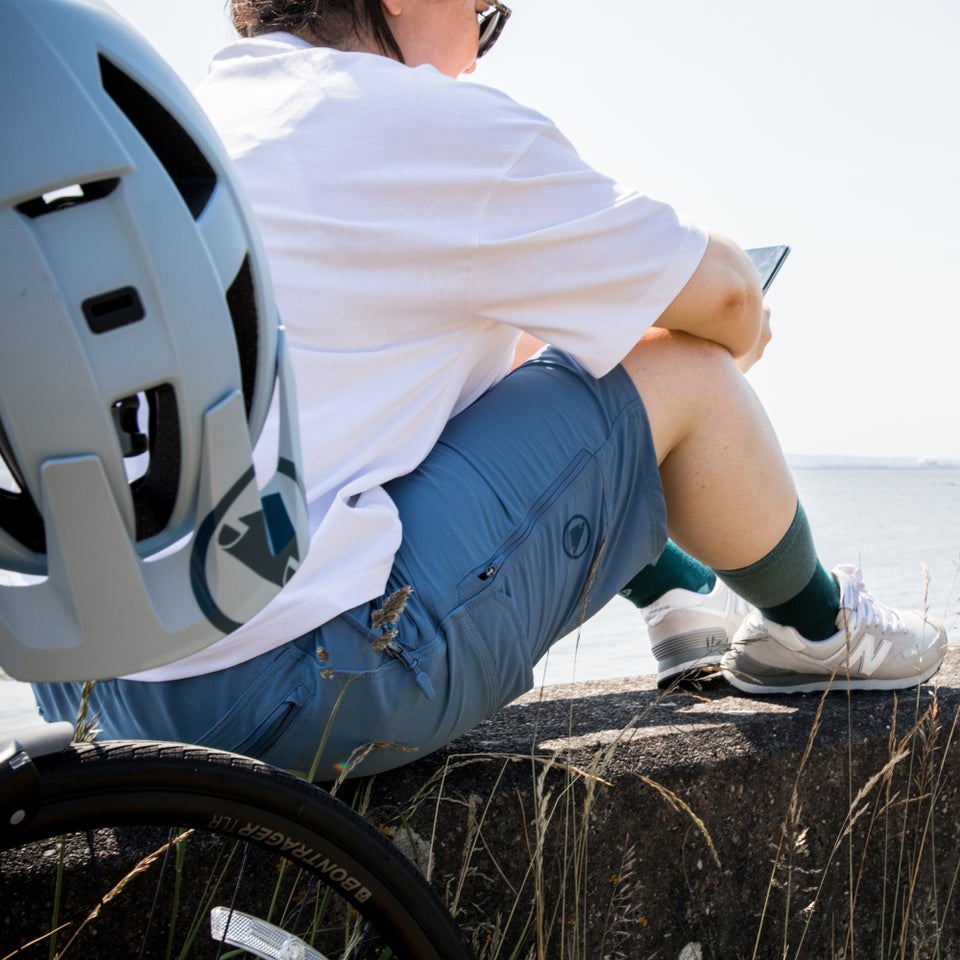 Women's Hummvee Shorts (With Liner) - Blue steel