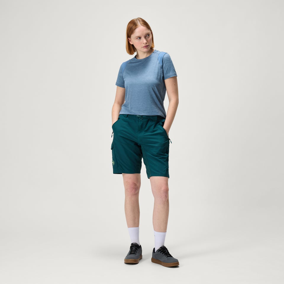 Hummvee Short mit Innenhose für Damen - Sattes Teal