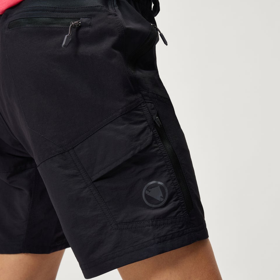 Women's Hummvee Shorts (With Liner) - Black