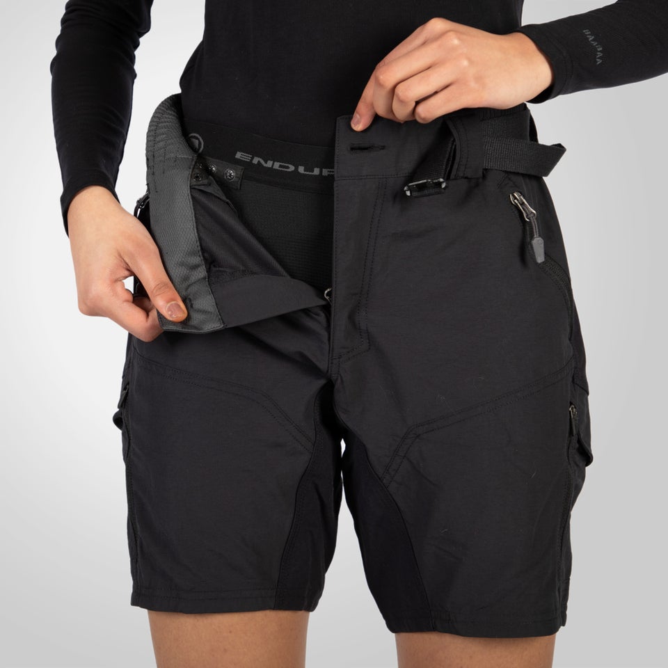 Women's Hummvee Shorts (With Liner) - Black