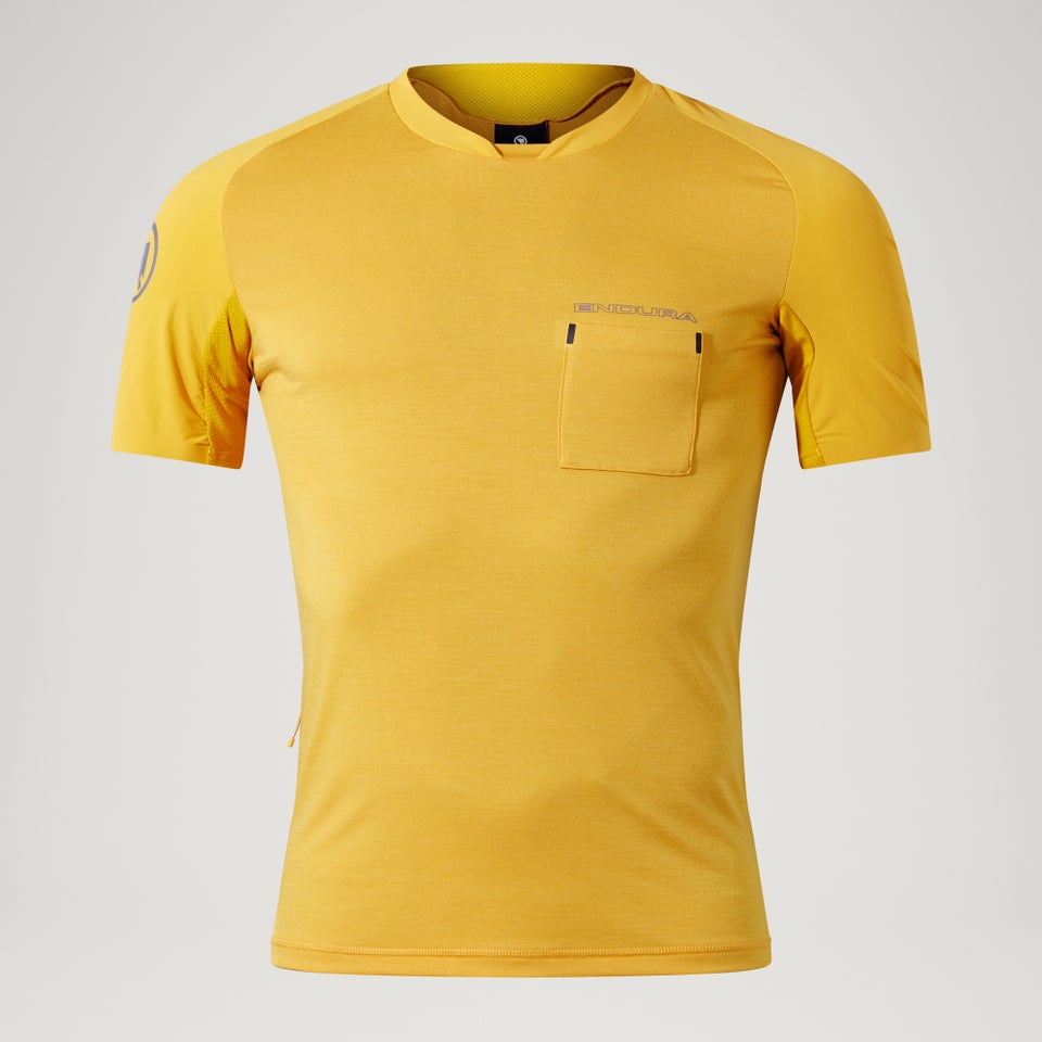 Men's GV500 Foyle Tech Tee - Mustard Yellow