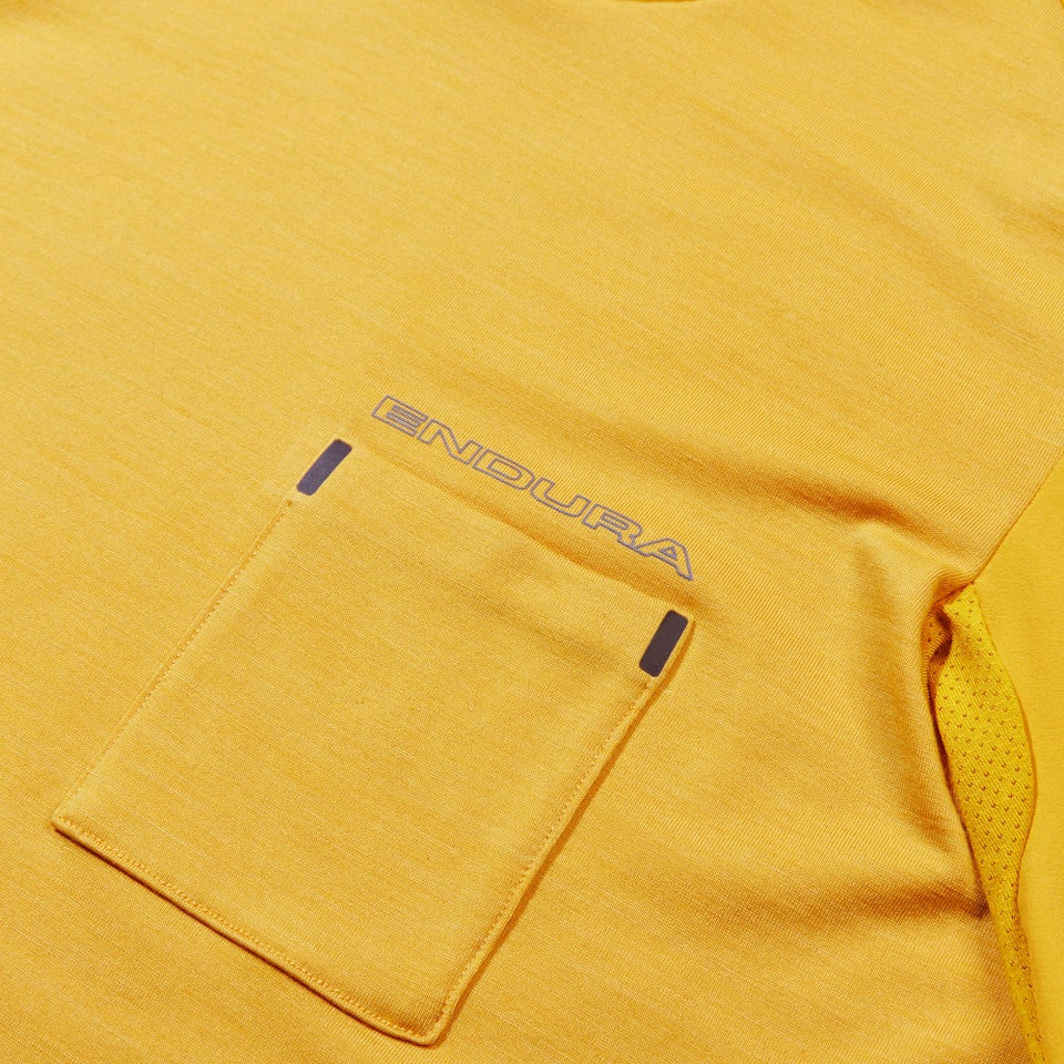 Men's GV500 Foyle Tech Tee - Mustard Yellow