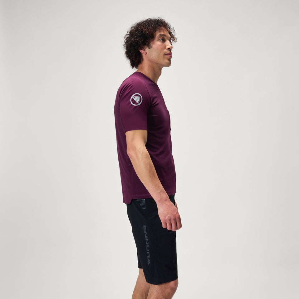 Men's GV500 Foyle Tech Tee - Aubergine