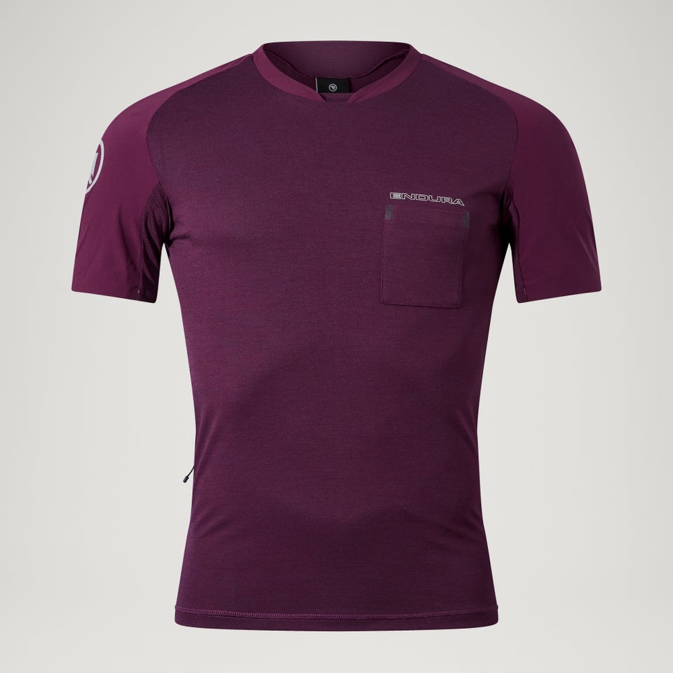 Men's GV500 Foyle Tech Tee - Aubergine