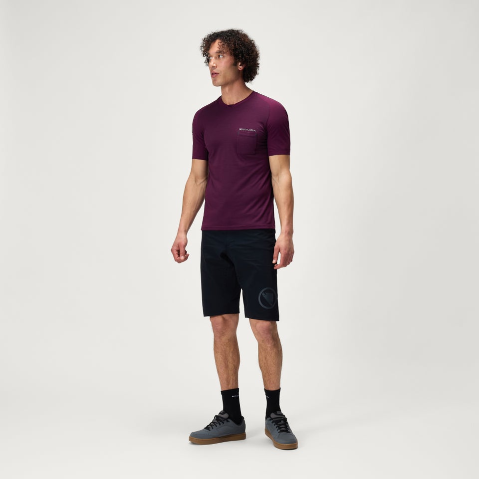 Men's GV500 Foyle Tech Tee - Aubergine