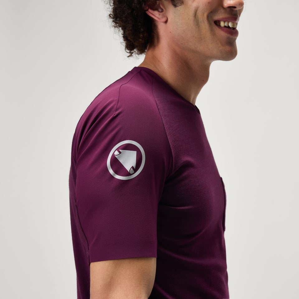 Men's GV500 Foyle Tech Tee - Aubergine