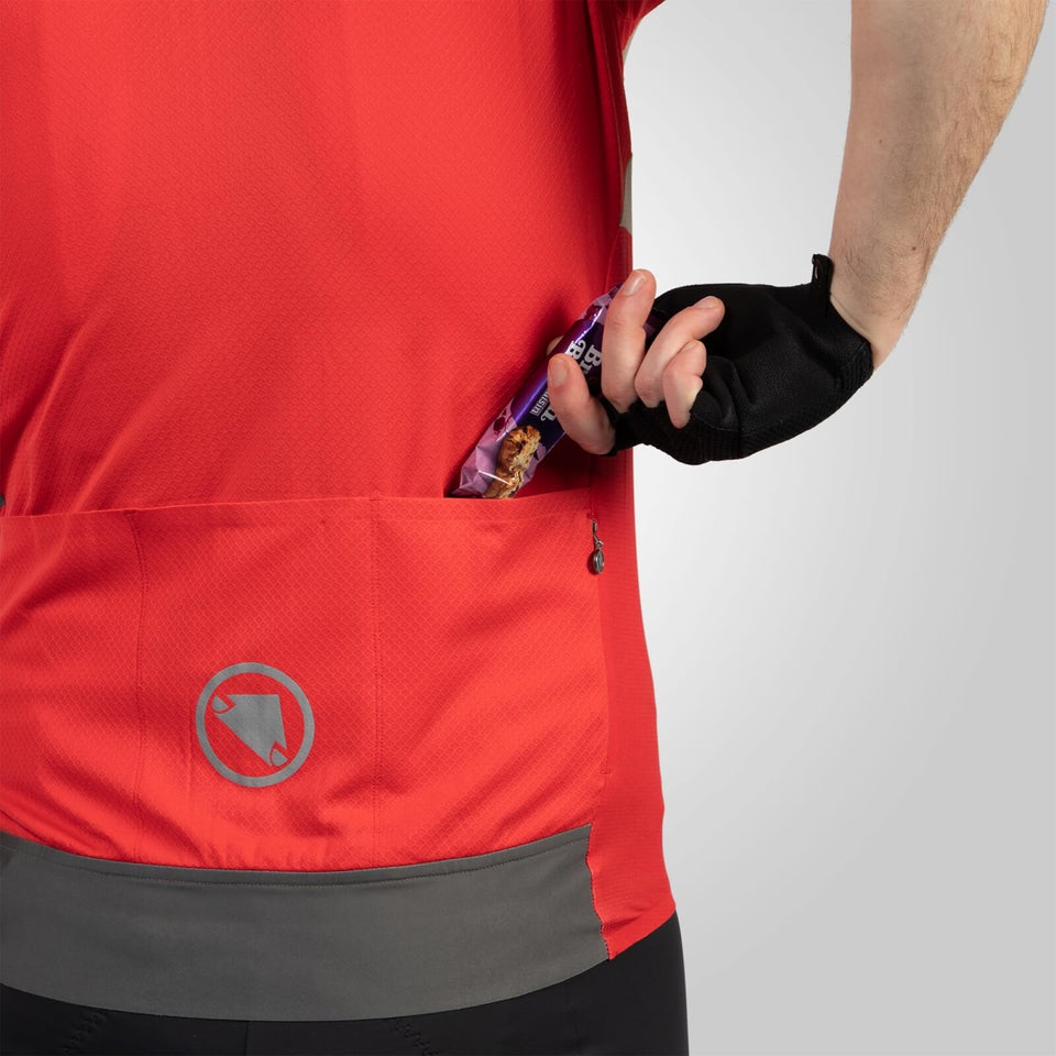 FS260 Print Trikot (kurzarm) für Herren - Granatapfel