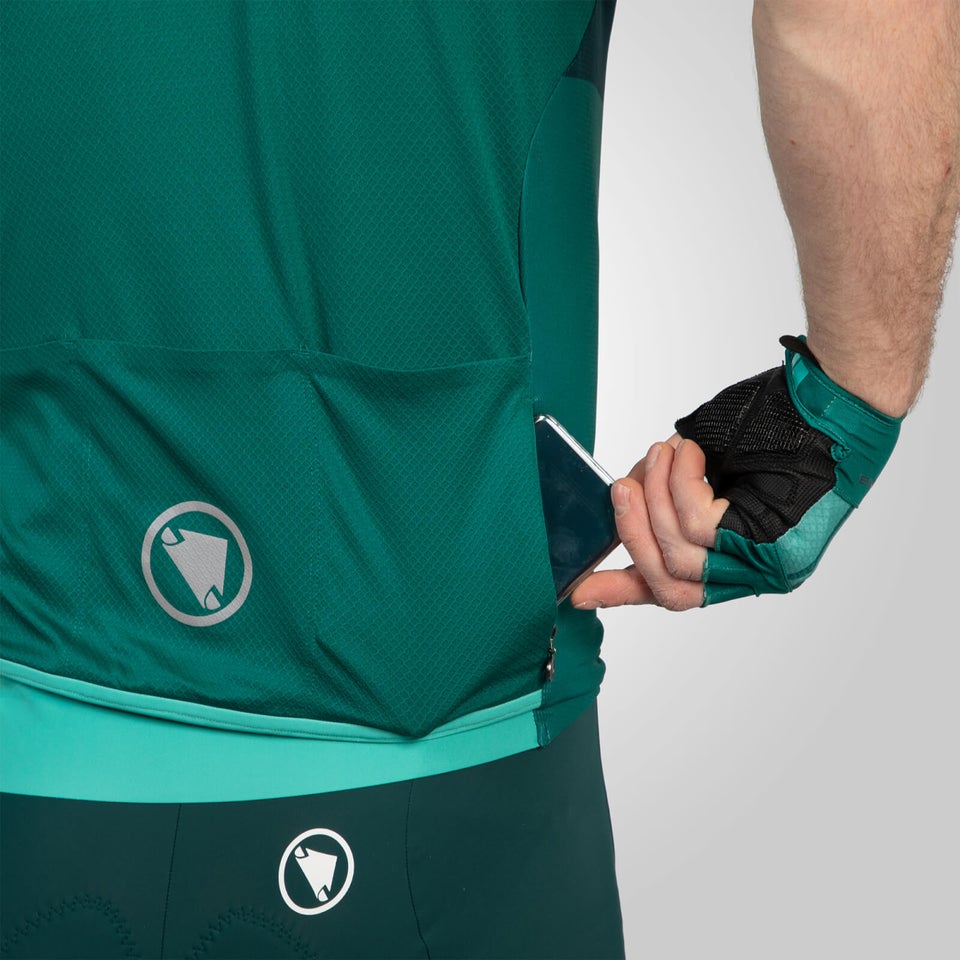 FS260 Print Trikot (kurzarm) für Herren - Smaragdgrün