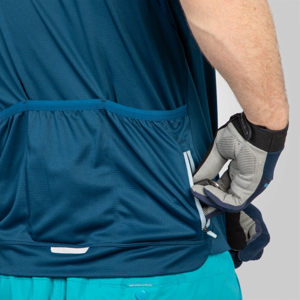 Hummvee Trikot II (kurzarm) für Herren - Blaubeere