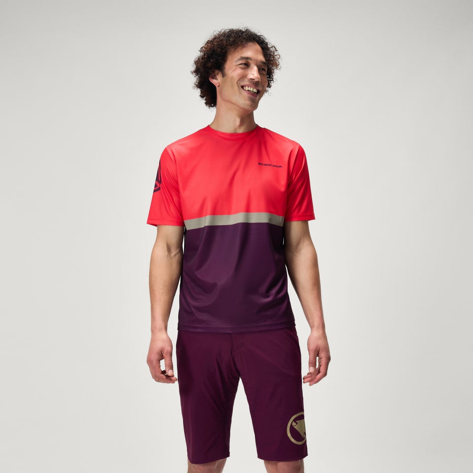 SingleTrack Core T-Shirt II für Herren - Aubergine