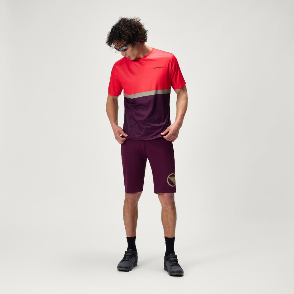 SingleTrack Core T-Shirt II für Herren - Aubergine