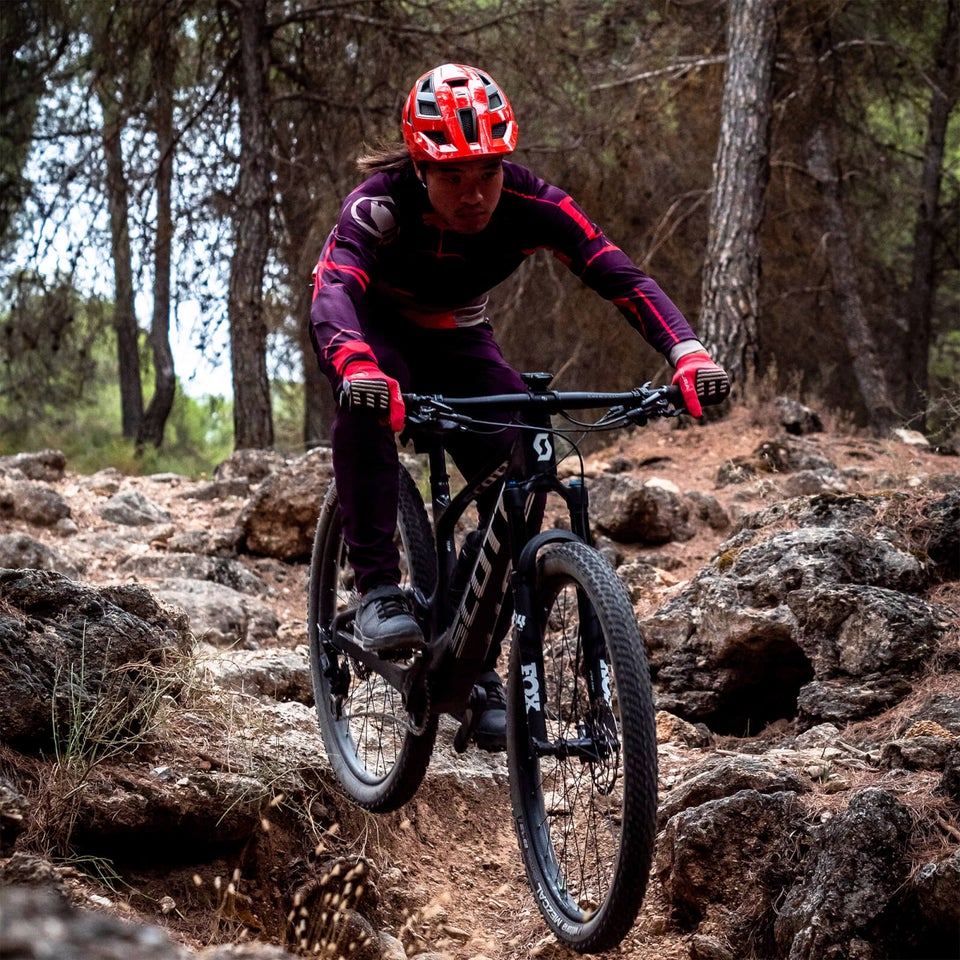 Men's MT500 L/S Print Tee LTD - Pomegranate