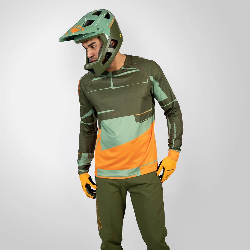 Men's MT500 L/S Print Tee LTD - Olive Green