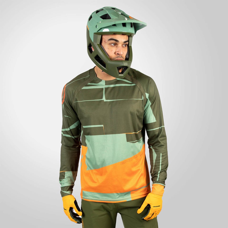 Men's MT500 L/S Print Tee LTD - Olive Green