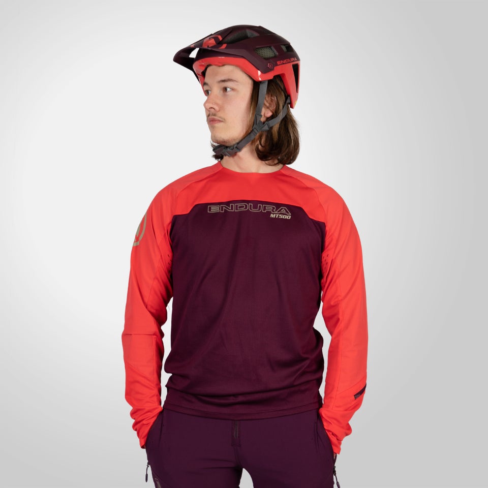 Men's MT500 Burner L/S Jersey - Aubergine