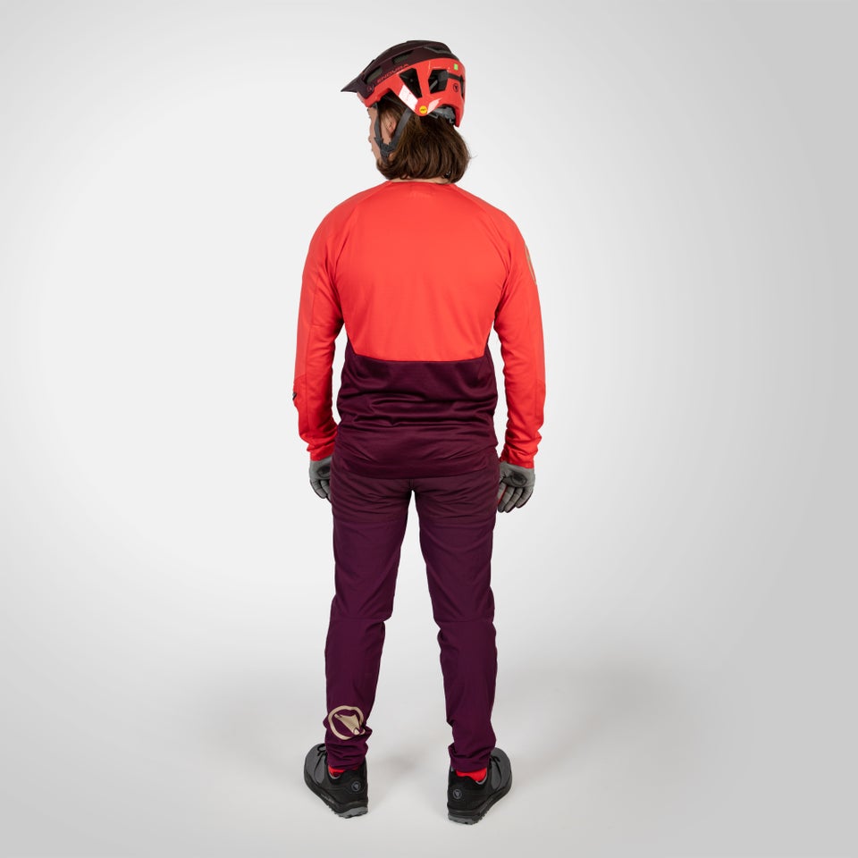 MT500 Burner Trikot (langarm) für Herren - Aubergine