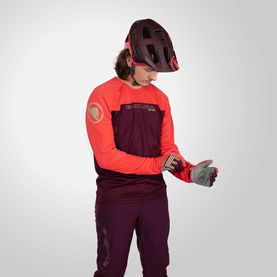 MT500 Burner Trikot (langarm) für Herren - Aubergine