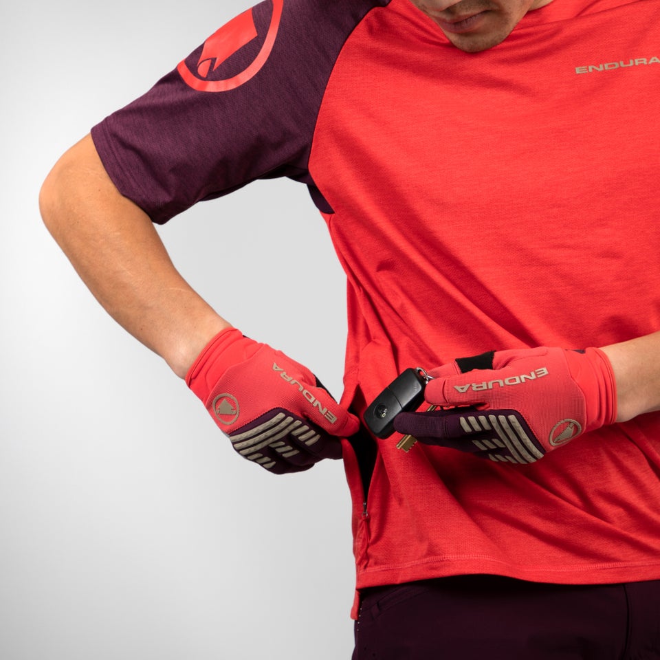 Men's SingleTrack S/S Tee - Pomegranate