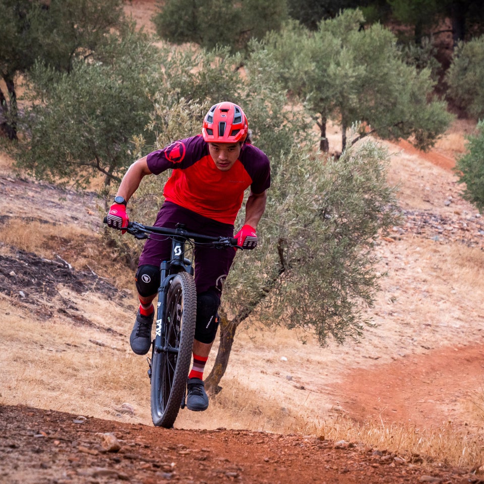 Men's SingleTrack S/S Tee - Pomegranate