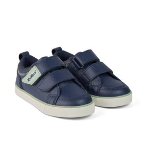 Infant Boys Tovni Twin ZigZag Trainers Leather Navy