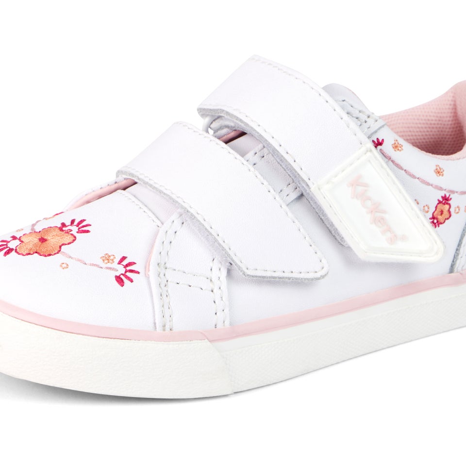 Infant Girls Tovni Twin Happy Trainers Leather White