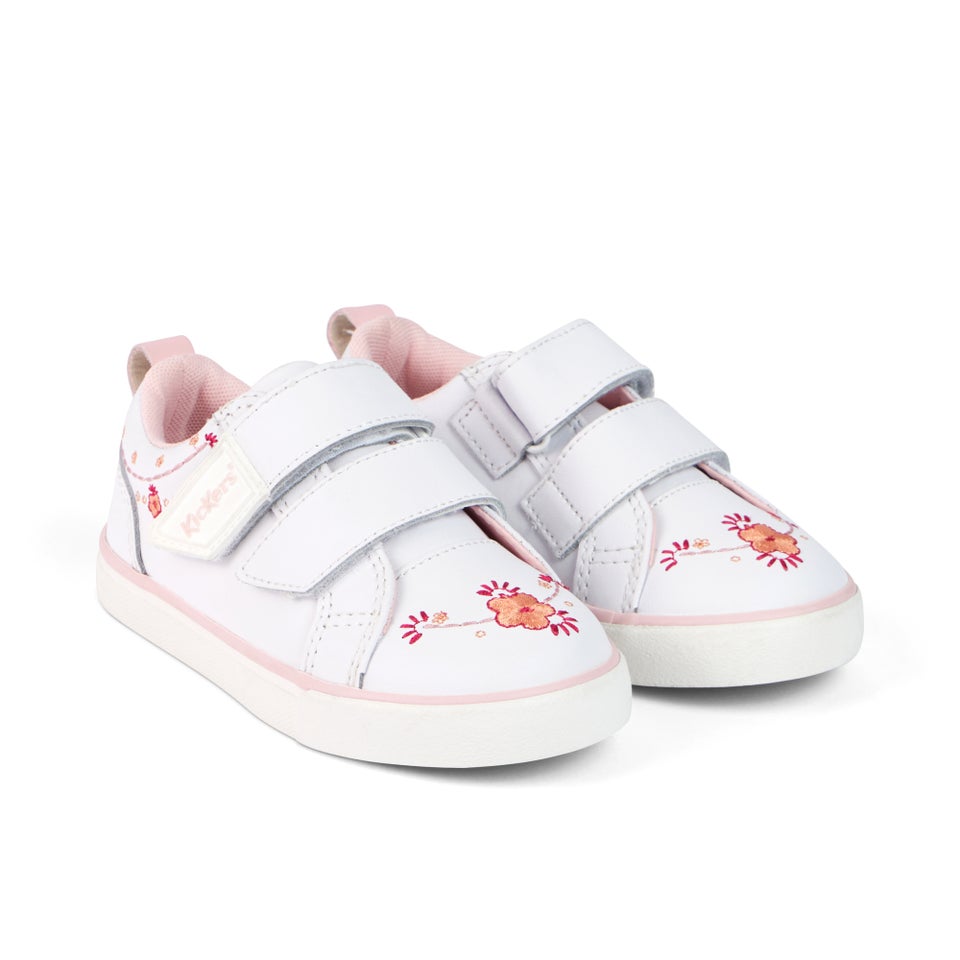 Infant Girls Tovni Twin Happy Trainers Leather White