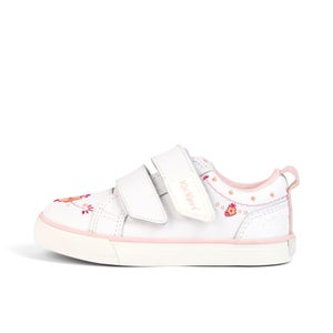 Infant Girls Tovni Twin Happy Trainers Leather White - 12