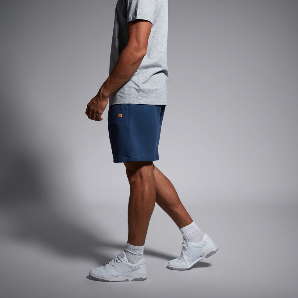 Mens Captains Pin-Tuck 9 Inch Short Blue