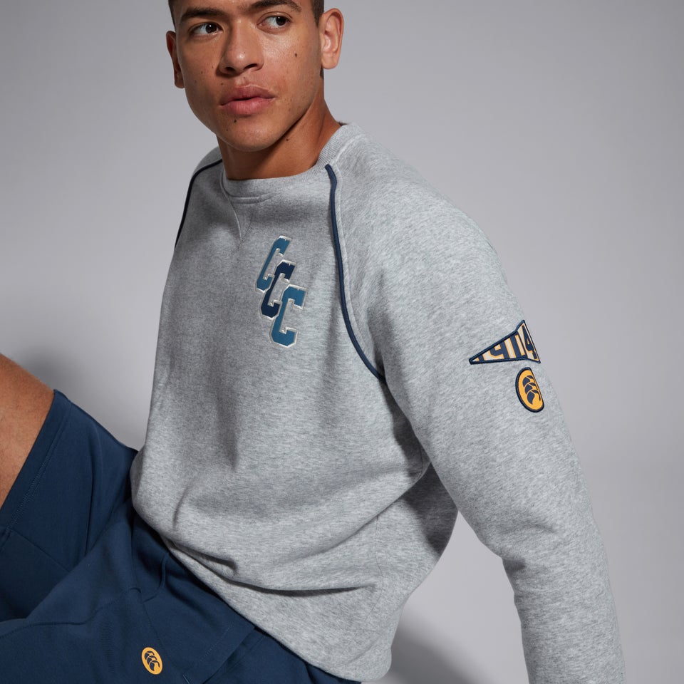 Mens Captains Crew Grey