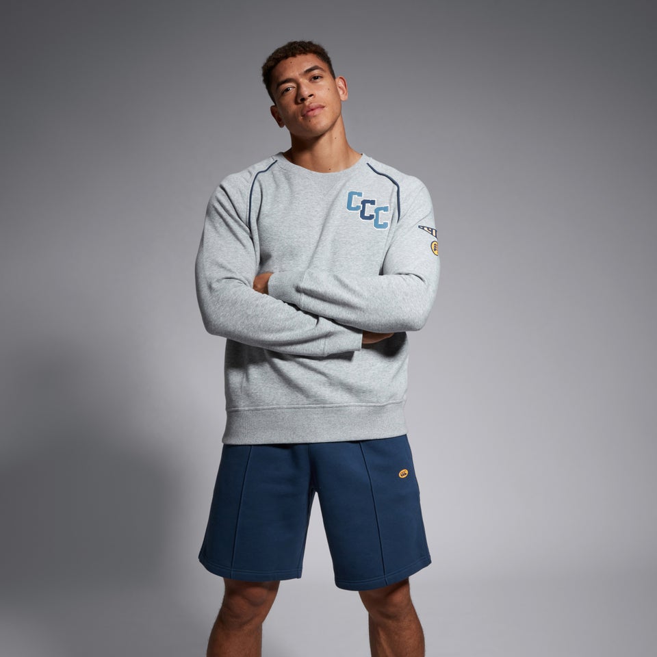 Mens Captains Crew Grey