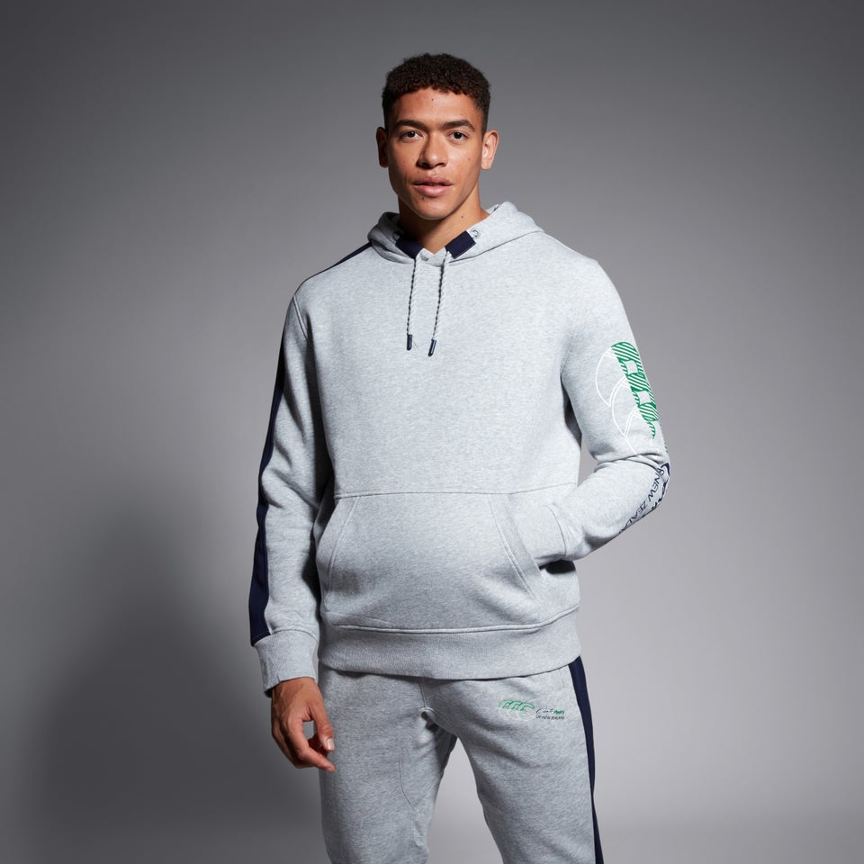 Mens The Clash Overhead Hoodie Grey