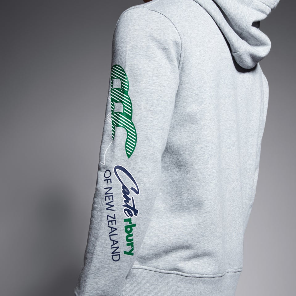 Mens The Clash Overhead Hoodie Grey