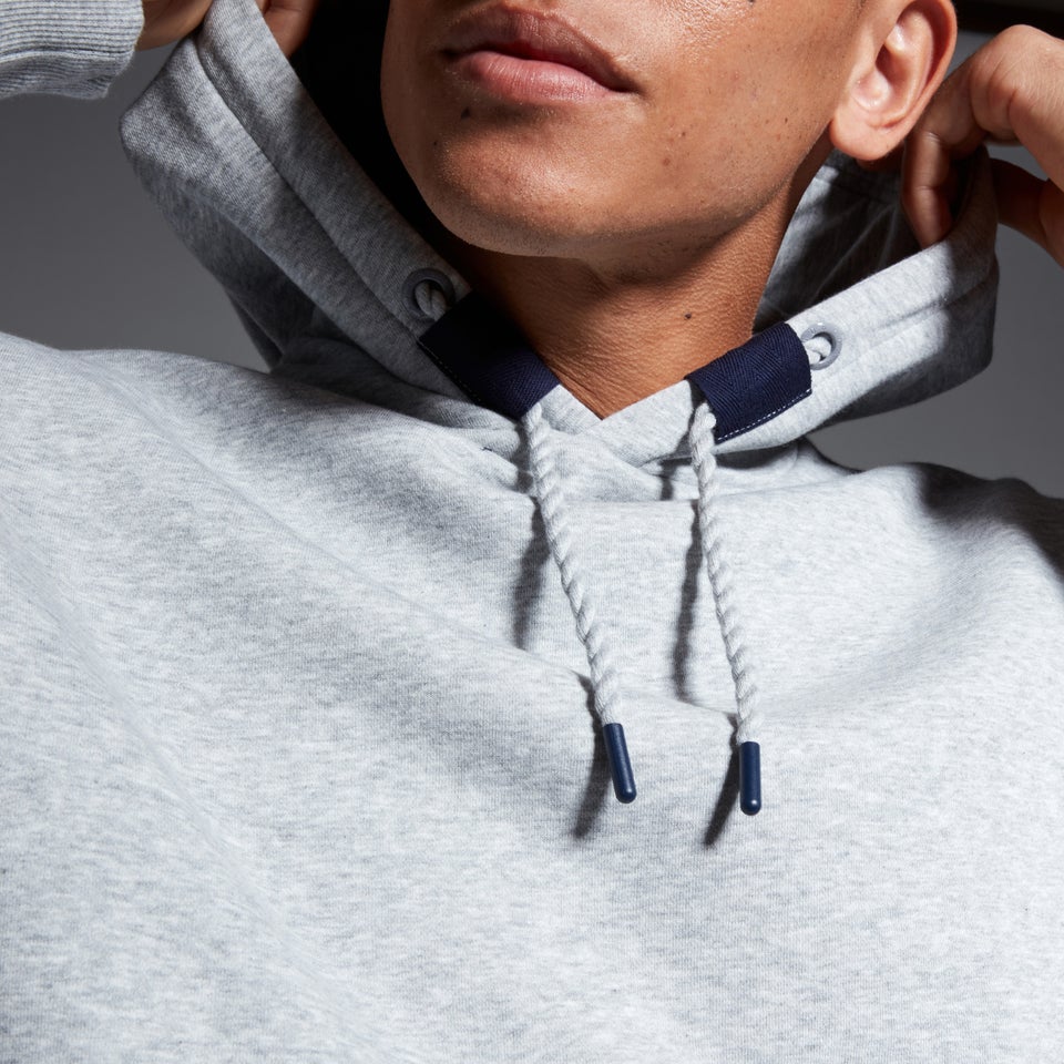 Mens The Clash Overhead Hoodie Grey