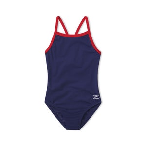 Girl's Endurance+ Flyback One Piece Navy - D26 YTH